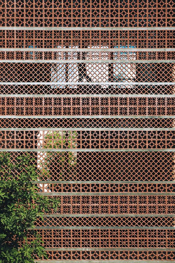 Architectural terracotta jaali patterns shaping light and air